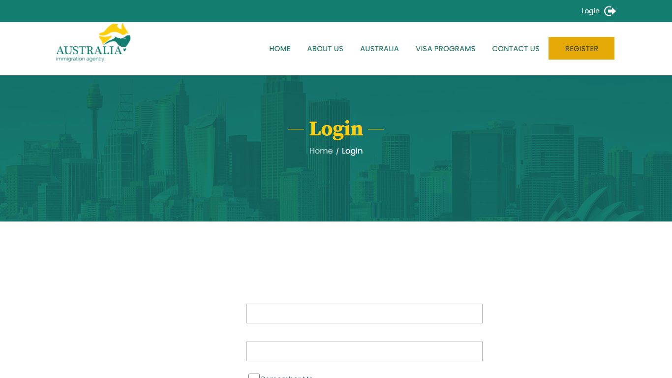 Login - Australia Immigration Agency